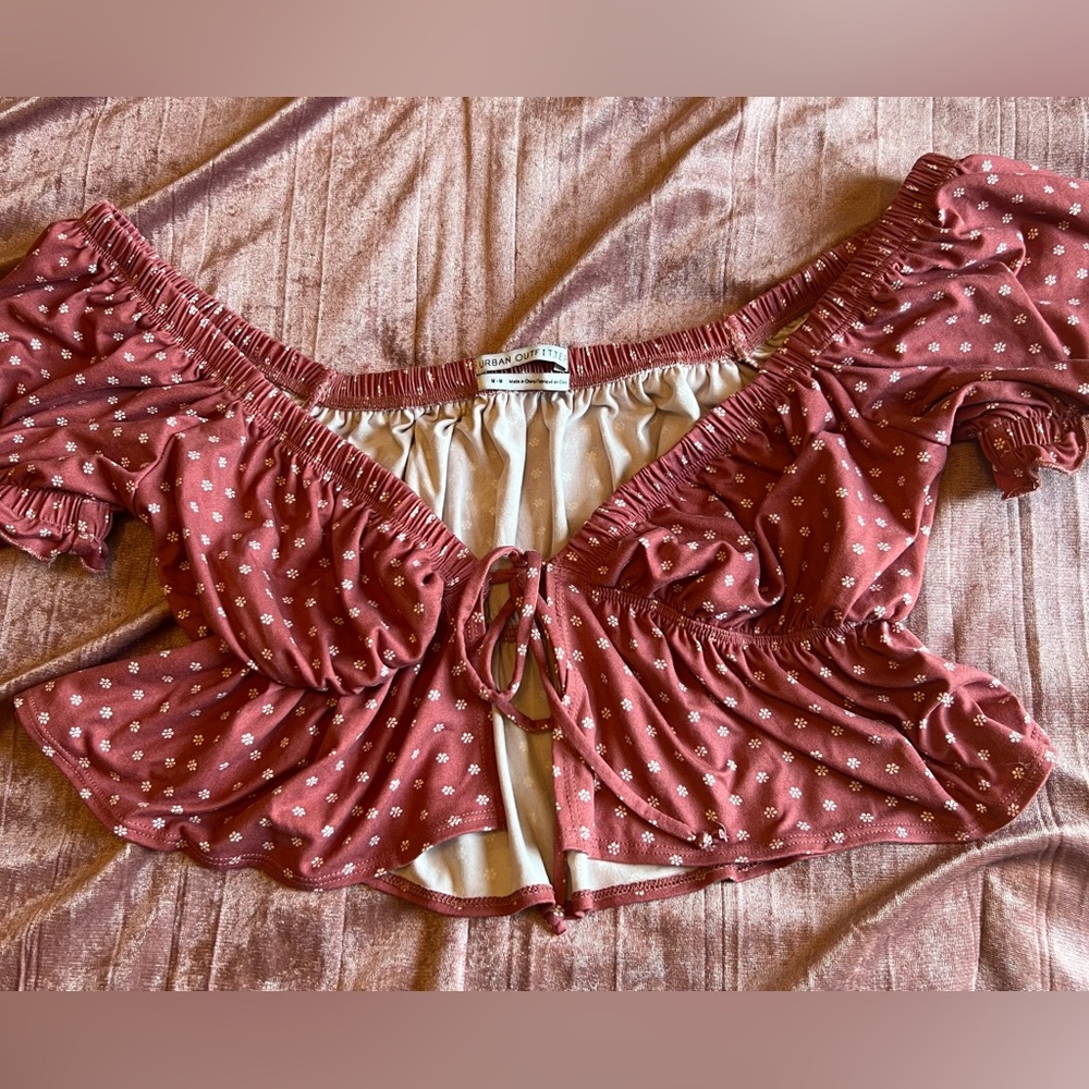 Urban Outfitters Tie Front Blouse